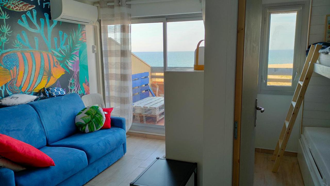 Appt T1 Bis, Terrasse Face Mer, Renove, Climatise Leucate Buitenkant foto