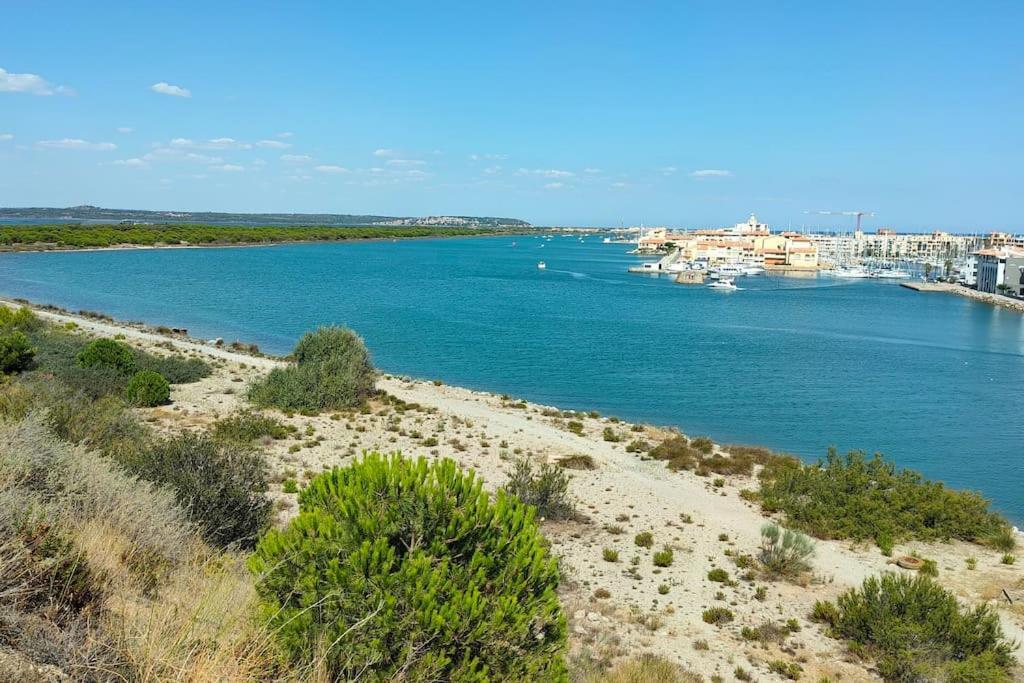 Appt T1 Bis, Terrasse Face Mer, Renove, Climatise Leucate Buitenkant foto