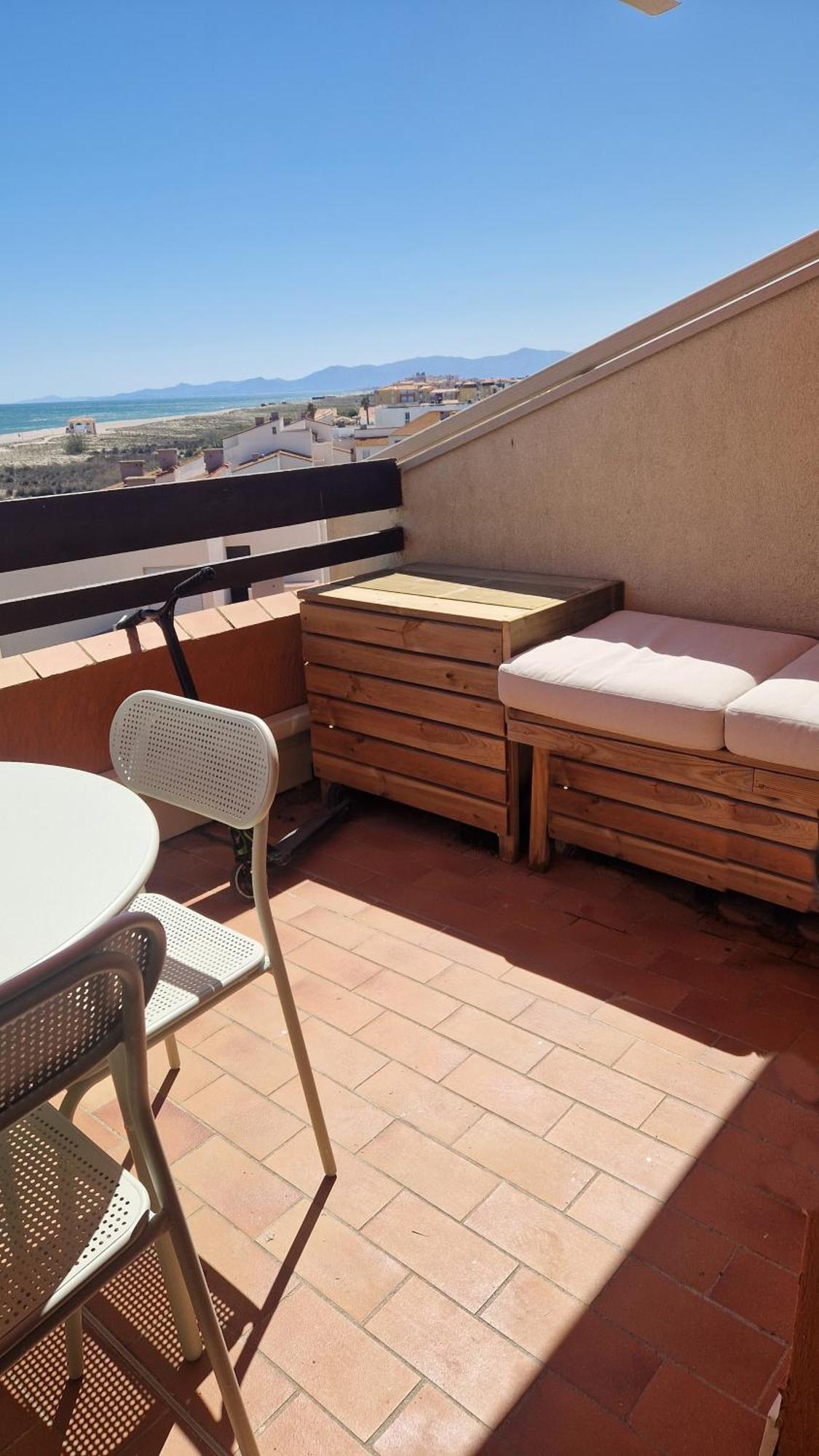 Appt T1 Bis, Terrasse Face Mer, Renove, Climatise Leucate Buitenkant foto